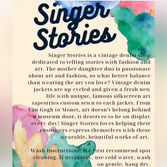 One-of-a-Kind Upcycled Denim Jacket Monet - Picture 7 of 7